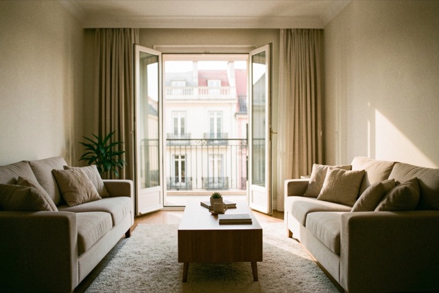 Empty apartment with balcony in Buenos Aires